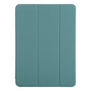For iPad Pro 13 2024 Double-sided Clip Non-buckle Magnetic PU Smart Tablet Case(Green)