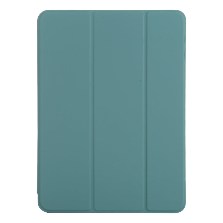 For iPad Pro 13 2024 Double-sided Clip Non-buckle Magnetic PU Smart Tablet Case(Green)