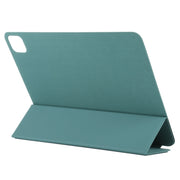 For iPad Pro 13 2024 Double-sided Clip Non-buckle Magnetic PU Smart Tablet Case(Green)