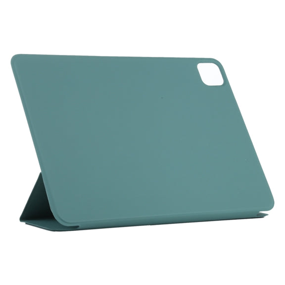For iPad Pro 13 2024 Double-sided Clip Non-buckle Magnetic PU Smart Tablet Case(Green)