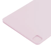 For iPad Pro 13 2024 Double-sided Clip Non-buckle Magnetic PU Smart Tablet Case(Pink)