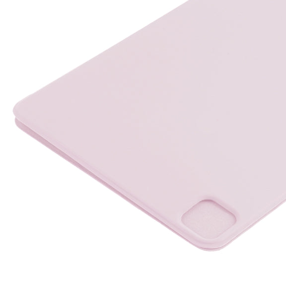 For iPad Pro 13 2024 Double-sided Clip Non-buckle Magnetic PU Smart Tablet Case(Pink)