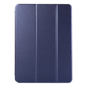 For iPad Pro 13 2024 Double-sided Clip Non-buckle Magnetic PU Smart Tablet Case(Dark Blue)