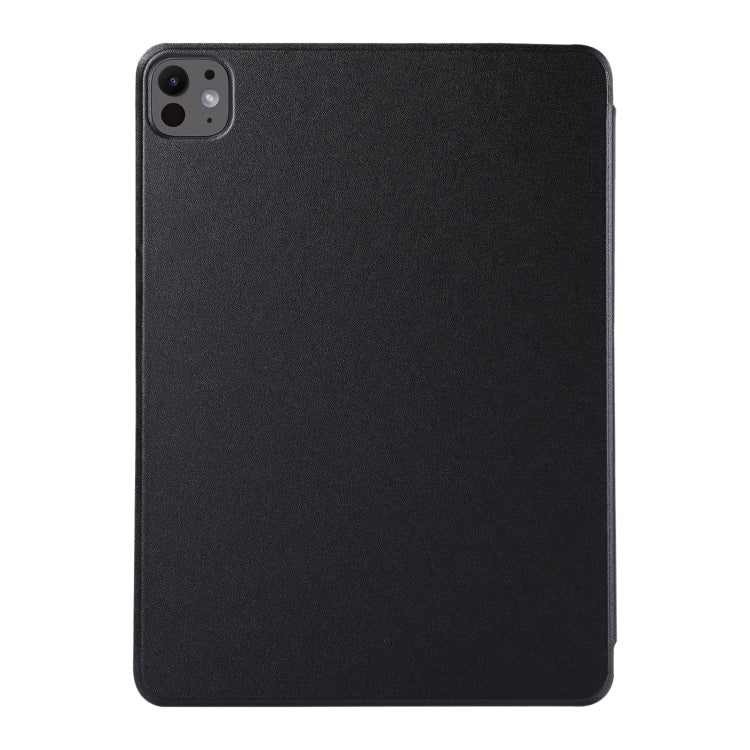 For iPad Pro 13 2024 Double-sided Clip Non-buckle Magnetic PU Smart Tablet Case(Black)
