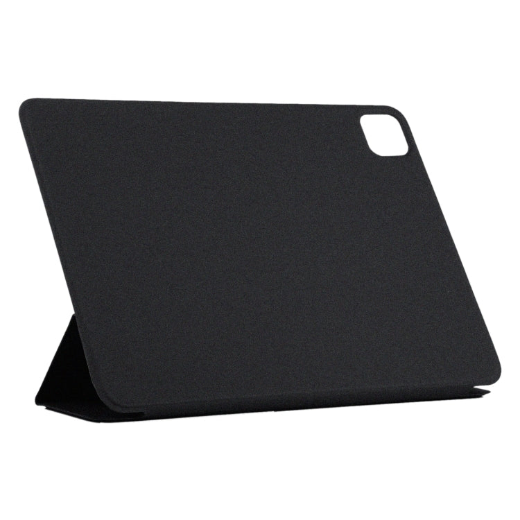 For iPad Pro 13 2024 Double-sided Clip Non-buckle Magnetic PU Smart Tablet Case(Black)