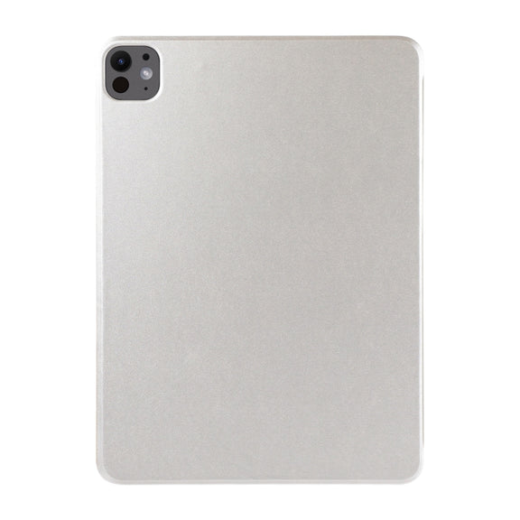 For iPad Pro 13 2024 Double-sided Clip Non-buckle Magnetic PU Smart Tablet Case(Gold)
