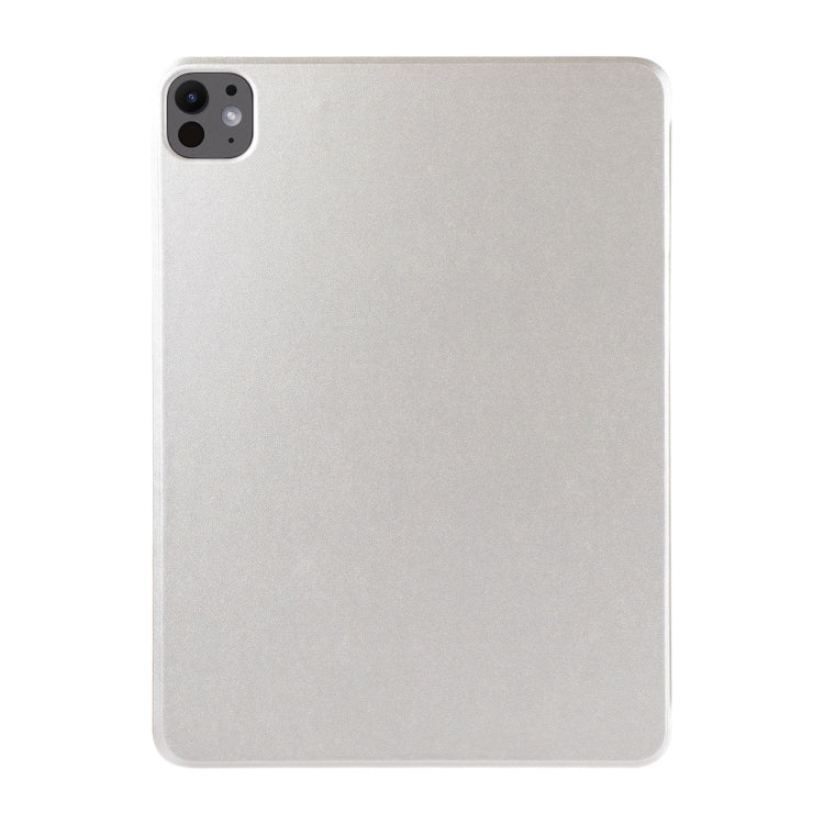 For iPad Pro 13 2024 Double-sided Clip Non-buckle Magnetic PU Smart Tablet Case(Gold)