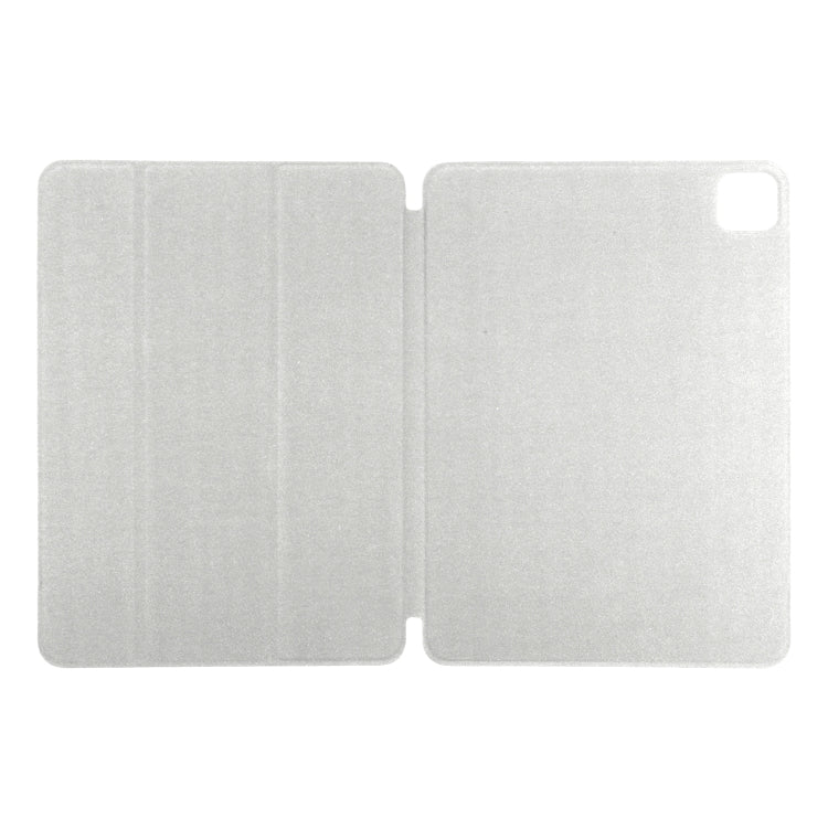 For iPad Pro 13 2024 Double-sided Clip Non-buckle Magnetic PU Smart Tablet Case(Gold)
