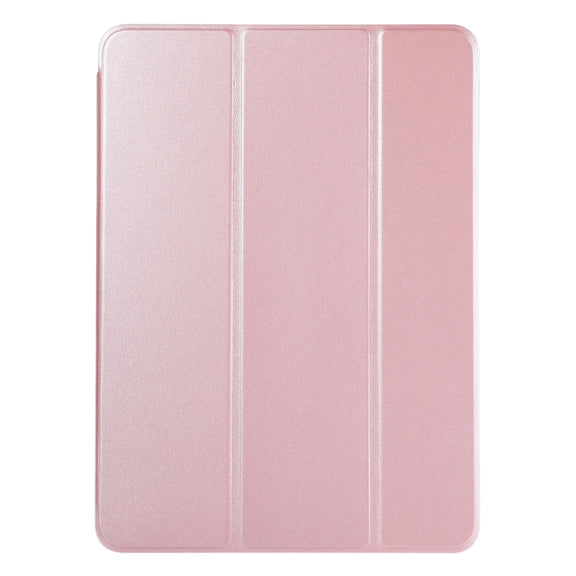 For iPad Pro 13 2024 Double-sided Clip Non-buckle Magnetic PU Smart Tablet Case(Rose Gold)