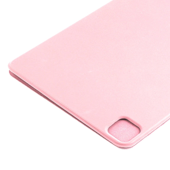 For iPad Pro 13 2024 Double-sided Clip Non-buckle Magnetic PU Smart Tablet Case(Rose Gold)
