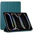 For iPad Pro 13 2024 Double-sided Clip Non-buckle Magnetic PU Smart Tablet Case(Dark Green) - iPad Air 13 2025 / 2024 Cases by PMC TechLife | Online Shopping South Africa | PMC TechLife | Buy Now Pay Later Mobicred