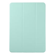 For iPad Pro 11 2024 Double-sided Clip Non-buckle Magnetic PU Smart Tablet Case(Light Green)