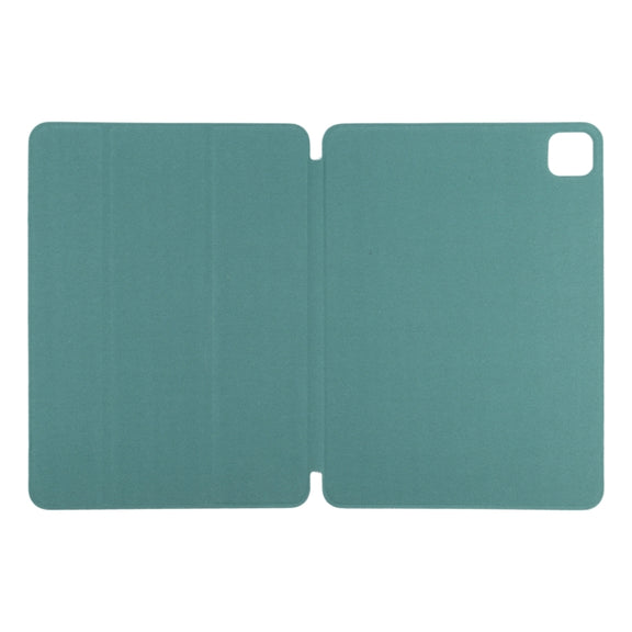 For iPad Pro 11 2024 Double-sided Clip Non-buckle Magnetic PU Smart Tablet Case(Green)