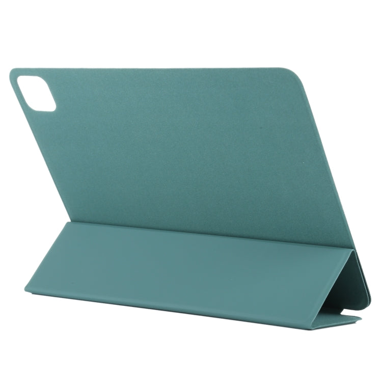 For iPad Pro 11 2024 Double-sided Clip Non-buckle Magnetic PU Smart Tablet Case(Green)