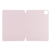 For iPad Pro 11 2024 Double-sided Clip Non-buckle Magnetic PU Smart Tablet Case(Pink)