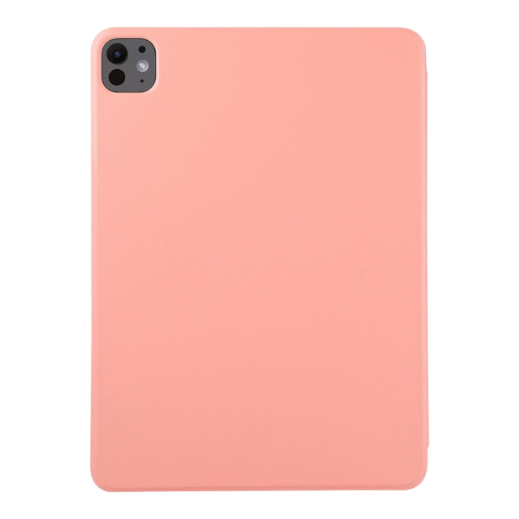 For iPad Pro 11 2024 Double-sided Clip Non-buckle Magnetic PU Smart Tablet Case(Orange)