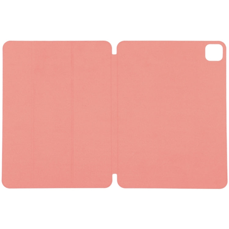 For iPad Pro 11 2024 Double-sided Clip Non-buckle Magnetic PU Smart Tablet Case(Orange)