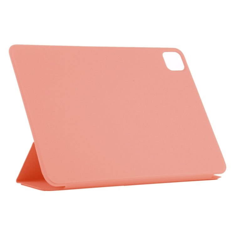 For iPad Pro 11 2024 Double-sided Clip Non-buckle Magnetic PU Smart Tablet Case(Orange)