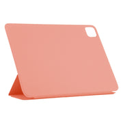For iPad Pro 11 2024 Double-sided Clip Non-buckle Magnetic PU Smart Tablet Case(Orange)