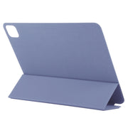 For iPad Pro 11 2024 Double-sided Clip Non-buckle Magnetic PU Smart Tablet Case(Purple)