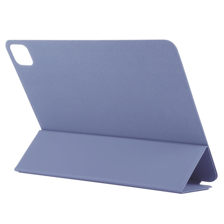 For iPad Pro 11 2024 Double-sided Clip Non-buckle Magnetic PU Smart Tablet Case(Purple)