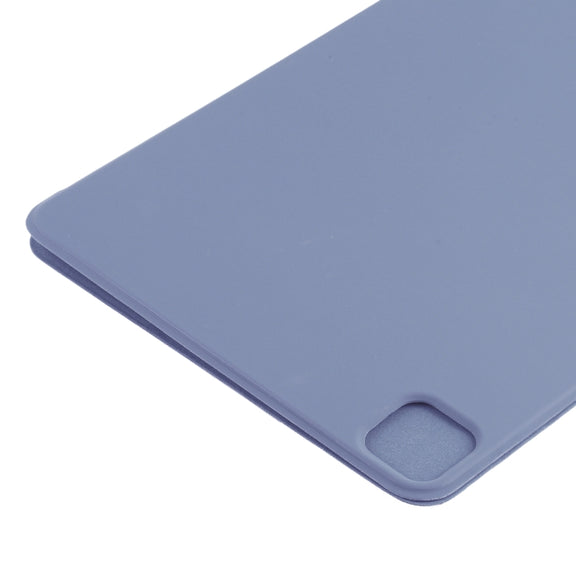 For iPad Pro 11 2024 Double-sided Clip Non-buckle Magnetic PU Smart Tablet Case(Purple)