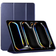 For iPad Pro 11 2024 Double-sided Clip Non-buckle Magnetic PU Smart Tablet Case(Dark Blue) - iPad Pro 11 2024 Cases by PMC TechLife | Online Shopping South Africa | PMC TechLife | Buy Now Pay Later Mobicred