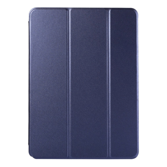 For iPad Pro 11 2024 Double-sided Clip Non-buckle Magnetic PU Smart Tablet Case(Dark Blue)