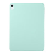 For iPad Air 11 2024 Double-sided Clip Non-buckle Magnetic PU Smart Tablet Case(Light Green)