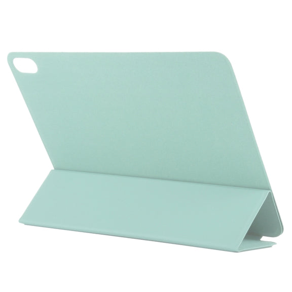 For iPad Air 11 2024 Double-sided Clip Non-buckle Magnetic PU Smart Tablet Case(Light Green)