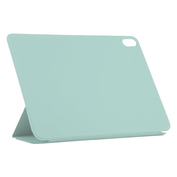 For iPad Air 11 2024 Double-sided Clip Non-buckle Magnetic PU Smart Tablet Case(Light Green)