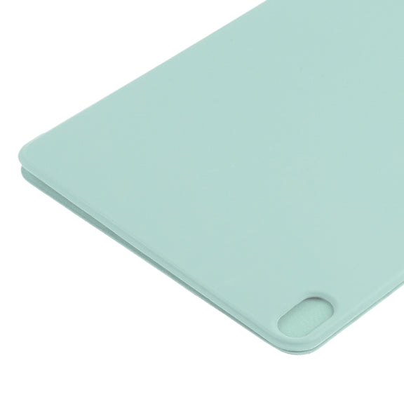 For iPad Air 11 2024 Double-sided Clip Non-buckle Magnetic PU Smart Tablet Case(Light Green)