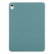 For iPad Air 11 2024 Double-sided Clip Non-buckle Magnetic PU Smart Tablet Case(Green)
