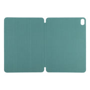 For iPad Air 11 2024 Double-sided Clip Non-buckle Magnetic PU Smart Tablet Case(Green)