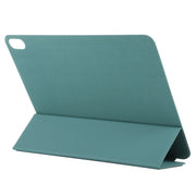 For iPad Air 11 2024 Double-sided Clip Non-buckle Magnetic PU Smart Tablet Case(Green)