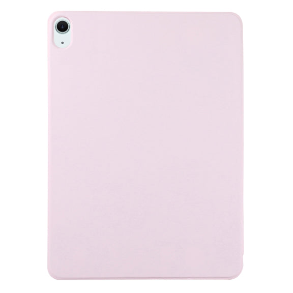 For iPad Air 11 2025 / 2024 Double-sided Clip Non-buckle Magnetic PU Smart Tablet Case(Pink)