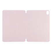 For iPad Air 11 2025 / 2024 Double-sided Clip Non-buckle Magnetic PU Smart Tablet Case(Pink)