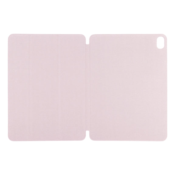 For iPad Air 11 2025 / 2024 Double-sided Clip Non-buckle Magnetic PU Smart Tablet Case(Pink)