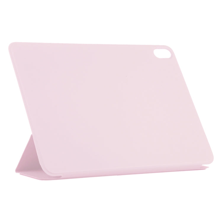 For iPad Air 11 2025 / 2024 Double-sided Clip Non-buckle Magnetic PU Smart Tablet Case(Pink)