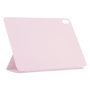 For iPad Air 11 2025 / 2024 Double-sided Clip Non-buckle Magnetic PU Smart Tablet Case(Pink)