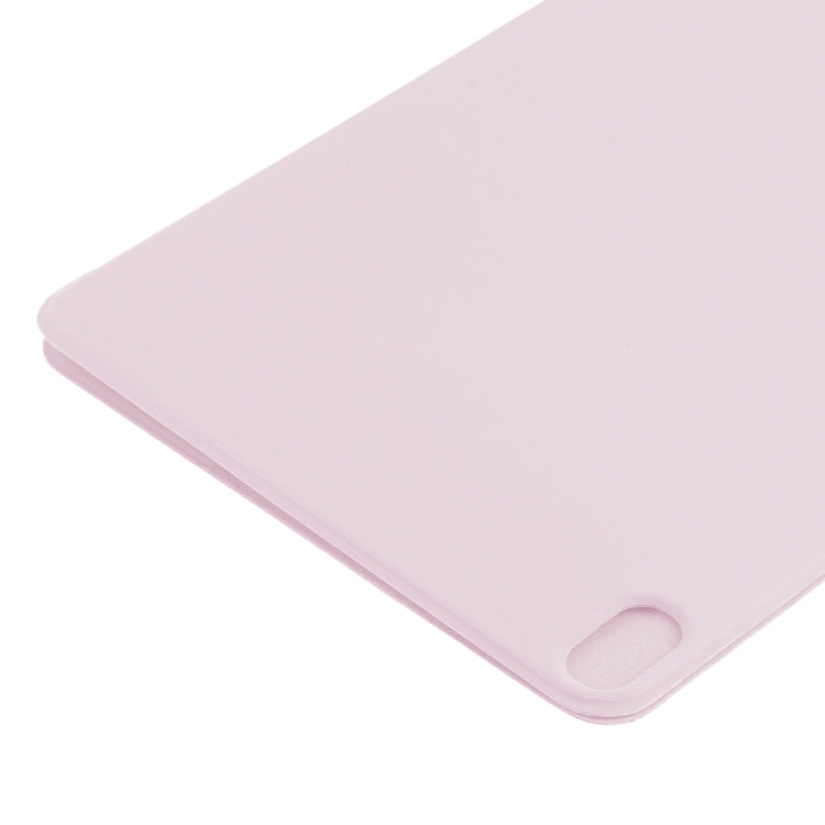 For iPad Air 11 2025 / 2024 Double-sided Clip Non-buckle Magnetic PU Smart Tablet Case(Pink)