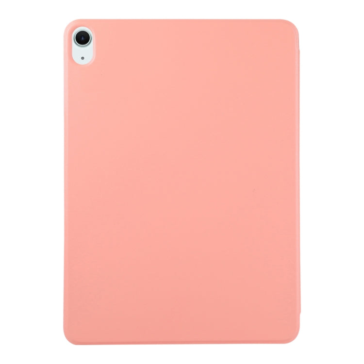 For iPad Air 11 2025 / 2024 Double-sided Clip Non-buckle Magnetic PU Smart Tablet Case(Orange)