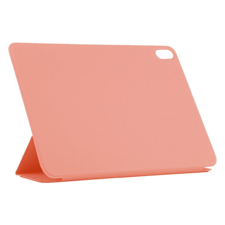 For iPad Air 11 2025 / 2024 Double-sided Clip Non-buckle Magnetic PU Smart Tablet Case(Orange)