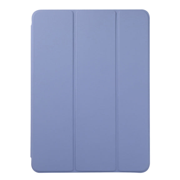 For iPad Air 11 2024 Double-sided Clip Non-buckle Magnetic PU Smart Tablet Case(Purple)