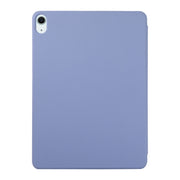 For iPad Air 11 2024 Double-sided Clip Non-buckle Magnetic PU Smart Tablet Case(Purple)