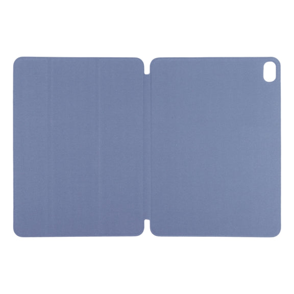 For iPad Air 11 2024 Double-sided Clip Non-buckle Magnetic PU Smart Tablet Case(Purple)