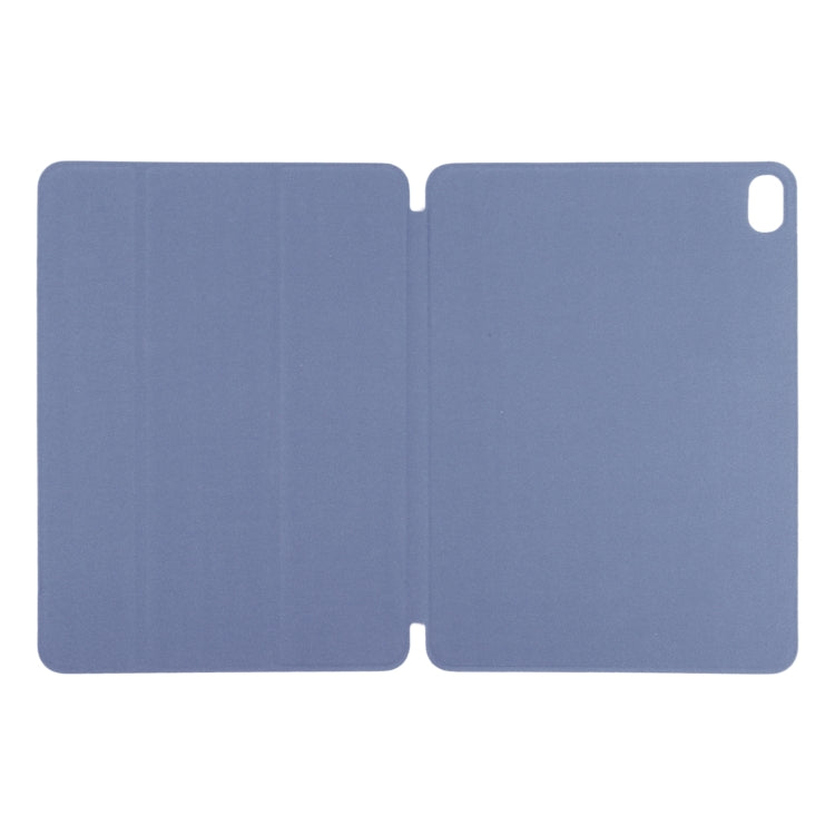 For iPad Air 11 2024 Double-sided Clip Non-buckle Magnetic PU Smart Tablet Case(Purple)