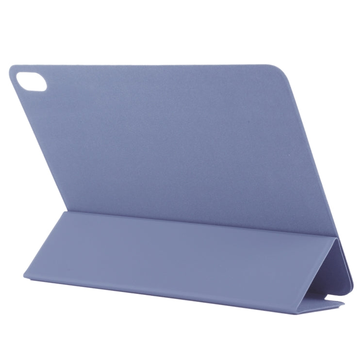 For iPad Air 11 2024 Double-sided Clip Non-buckle Magnetic PU Smart Tablet Case(Purple)