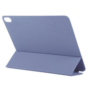 For iPad Air 11 2024 Double-sided Clip Non-buckle Magnetic PU Smart Tablet Case(Purple)