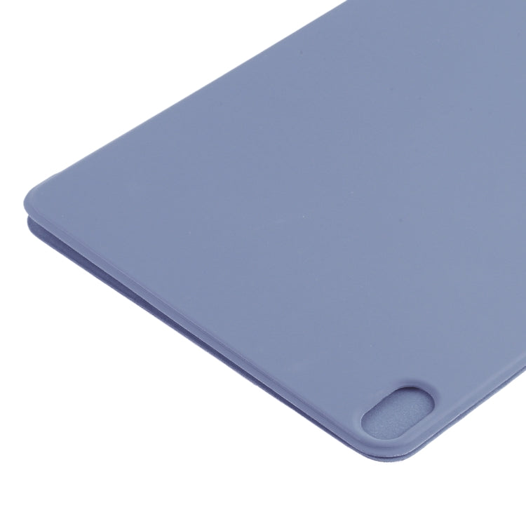 For iPad Air 11 2024 Double-sided Clip Non-buckle Magnetic PU Smart Tablet Case(Purple)